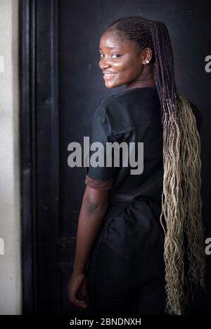 Nigeria, stile di vita, ritratto, bellezza del deserto Foto Stock