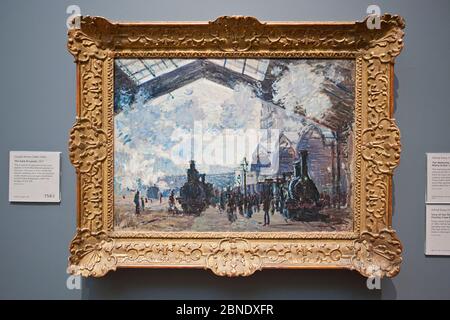 La Gare St-Lazare Claude Monet Foto Stock