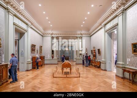 Galleria nel museo Getty Center, Brentwood, Los Angeles, California, USA Foto Stock