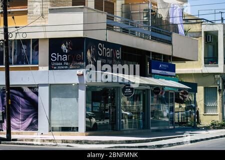 Limassol Cipro 14 maggio 2020 Vista di un negozio per le strade di Limassol, isola di Cipro Foto Stock