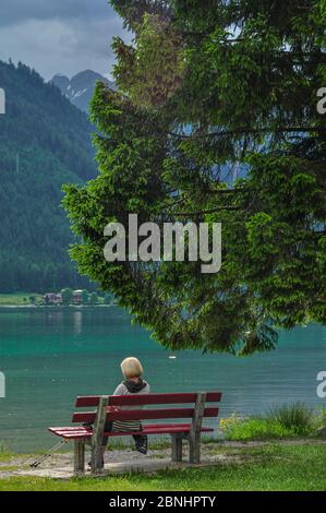 Impressions of Achensee - Achen Lake, alps mountains in Tirol, Austria Foto Stock