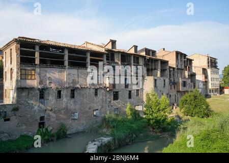 Il quartiere della conceria, Vic, provincia di Barcellona, Catalogna, Spagna, Europa Foto Stock