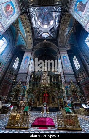 Interno della Cattedrale degli Yelet, Yelet, Lipetsk Oblast, Russia, Eurasia Foto Stock