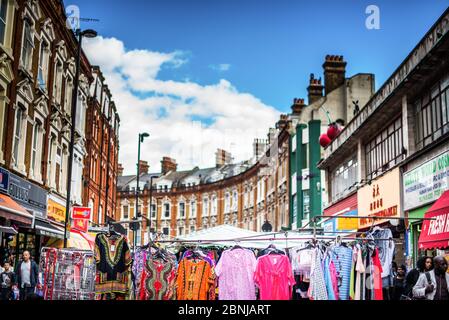 Mercato di Brixton, London, England, Regno Unito, Europa Foto Stock