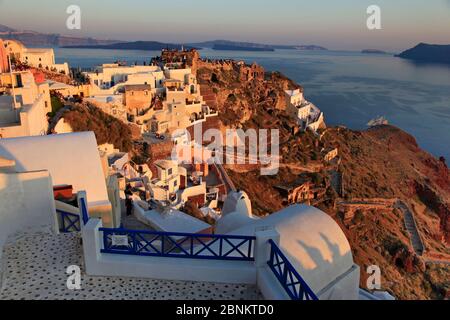 Oia - Santorini, Cicladi Grecia Foto Stock