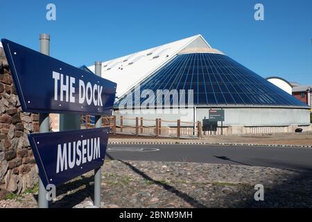 Il Museo del Dock a Barrow-in-Furness, Cumbria, Inghilterra Foto Stock