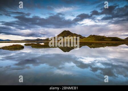 Europa, Islanda, fuori e circa negli altopiani Foto Stock