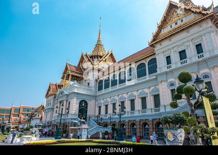 Bangkok / Thailandia - 19 gennaio 2020: Il Grand Palace è il nome di questo luogo. Questo palazzo è la destinazione più popolare per i turisti Foto Stock