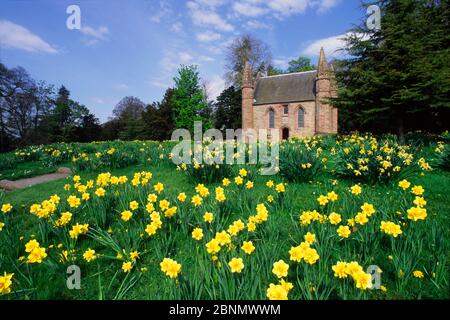 Boot Hill o Moot Hill, Scone Palace, Perth Foto Stock