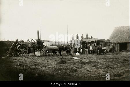 Lavoratori lettoni durante l'epoca sovietica (1925) Foto Stock