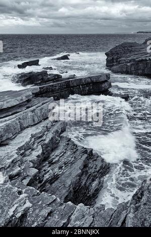 Bridge of Ross's, Kilkeel, Loop Head, County Clare, Munster, Irlanda, Europa Foto Stock