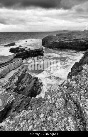 Bridge of Ross's, Kilkeel, Loop Head, County Clare, Munster, Irlanda, Europa Foto Stock