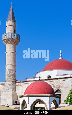 Moschea Deftertar, Kos, Kos, Dodecanesi, Grecia, Europa Foto Stock