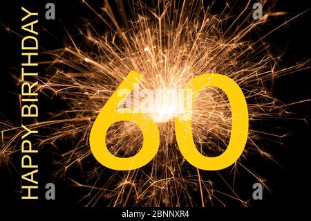 Buon 60° compleanno Foto Stock