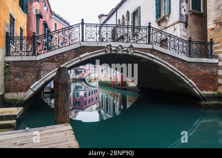 Ponte, Canal, Venezia, Centro storico, Veneto, Italia, Italia, Italia settentrionale, Europa Foto Stock