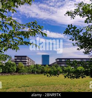 Messeturm Basilea, Svizzera Foto Stock