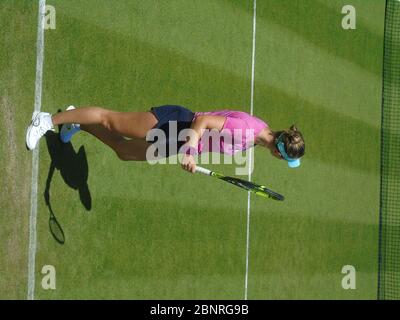Un tennista professionista da donna al torneo Nature Valley Classic WTA di Birmingham, Regno Unito Foto Stock