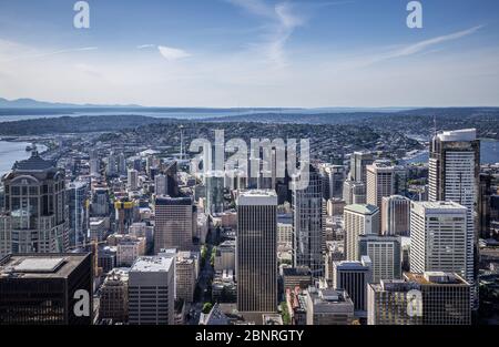 USA, Washington, Seattle, skyline Foto Stock