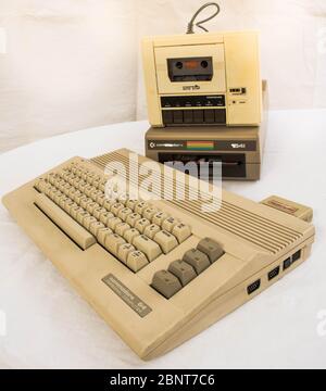 Configurazione del computer Commodore 64 Foto Stock