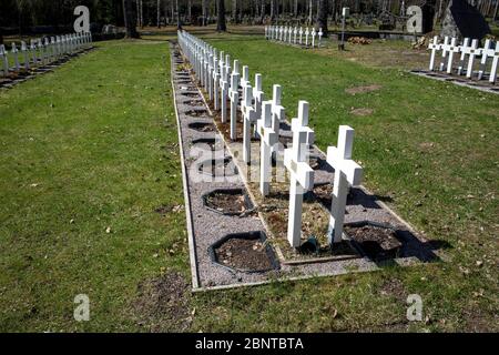 Cimitero militare di Nuijamaa, Lappeenranta Finlandia Foto Stock