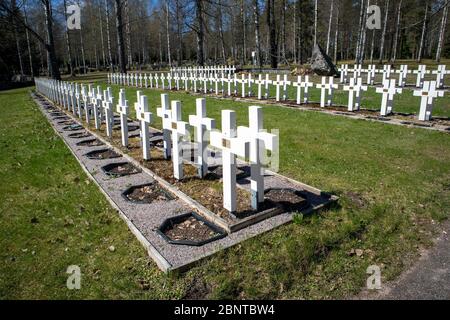 Cimitero militare di Nuijamaa, Lappeenranta Finlandia Foto Stock