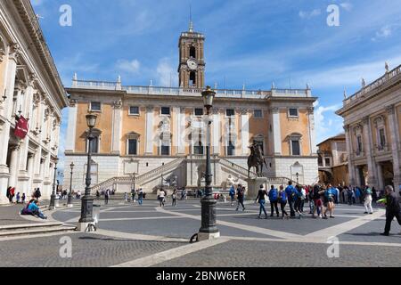 Roma - 23 aprile 2016: Il Campidoglio o Campidoglio, a Roma Foto Stock