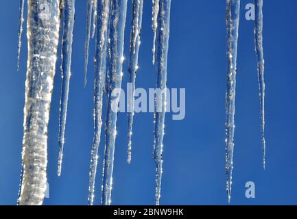 icicles primo piano Foto Stock