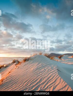 increspature in paesaggio di dune di sabbia Foto Stock