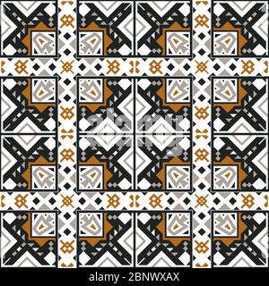 Geometric Ethnic orientale senza giunture tradizionale Design per sfondo, tappeto, carta da parati, abbigliamento, confezionamento, Batik, tessuto e tessuto. Foto Stock