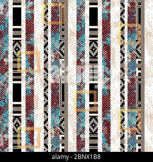 Motivo senza giunture a strisce. Classico sfondo diagonale astratto. Motivi ricorrenti per sfondi, coperture, tessuti e altre superfici colorate. Foto Stock