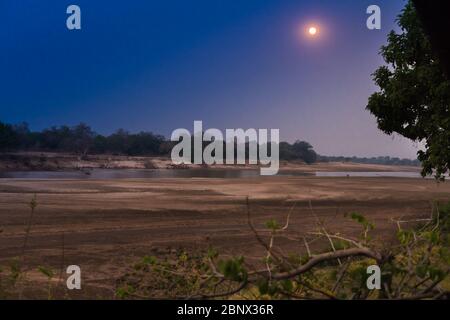 Paesaggio del Parco Nazionale di Luangwa Sud, Zambia Foto Stock