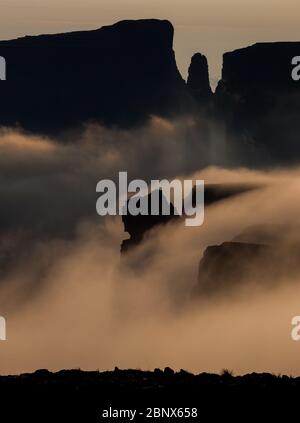 tugela cade dalla cima dell'anfiteatro, drakensberg, kwazulu natal Foto Stock