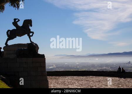 Rhodes Memorial, Table Mountain, Città del Capo Foto Stock