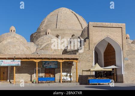 Taki-Zargaron, il bazar coperto di Bukhara, in Uzbekistan Foto Stock