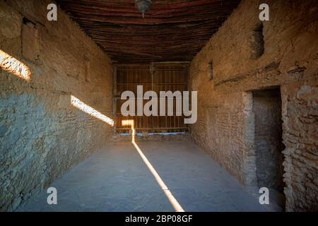 Vista interna del porto storico di al-Uqair in Arabia Saudita. Foto Stock