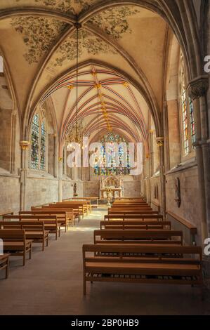 La Cappella della Signora della Cattedrale di Chichester. Dopo il restauro sono stati eseguiti lavori di ristrutturazione. Chichester City Centre, West Sussex, Inghilterra, Regno Unito Foto Stock