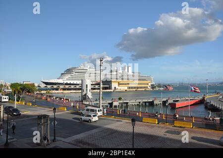 terminal delle navi da crociera dei caraibi di porto rico san juan Foto Stock