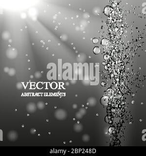 Astrarre il concetto di DNA. Illustrazione Vettoriale