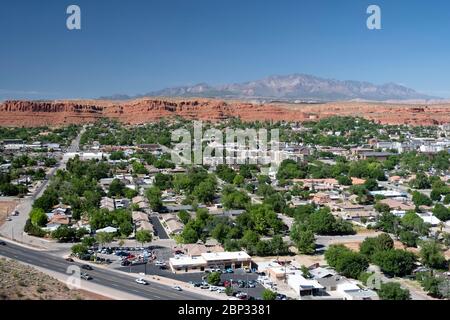 Vista aerea su St. George, Utah Foto Stock