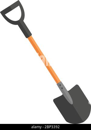 Icona pala design piatto icone semplici colori isolati Illustrazione Vettoriale