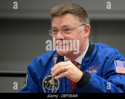L'astronauta della NASA Doug Wheelock ha partecipato ad una sessione STEM Day il 24 ottobre 2019, durante il 70° Congresso Astronautico Internazionale a Washington, D.C., condividendo le sue esperienze dallo spazio con gli studenti. Foto Stock