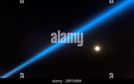 Il 22 dicembre 2019, il Boeing CST-100 Starliner ha completato con successo il suo atterraggio a White Sands, nuovo Messico, dopo essere stato lanciato il 20 dicembre 2019 da Cape Canaveral, Florida. La missione faceva parte del Commercial Crew Program della NASA. Foto Stock