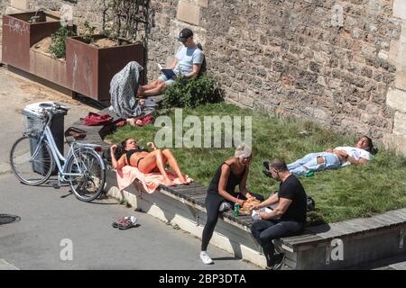 PRIMO WEEK END DI DECONFINEMENT Foto Stock