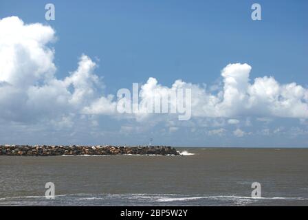 Light House Spit sulla Gold Coast Foto Stock