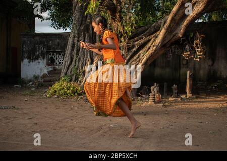 Tamilnadu, giochi di villaggio regionale Foto Stock