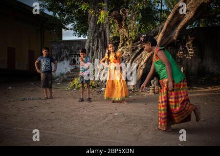 Tamilnadu, giochi di villaggio regionale Foto Stock