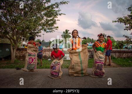 Tamilnadu, giochi di villaggio regionale Foto Stock