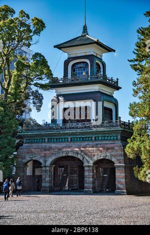 Oyama porta santuario a Kanazawa, Giappone Foto Stock