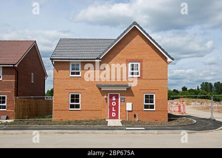 New Barratt case a Park Edge, Doncaster, South Yorkshire, Inghilterra Regno Unito Foto Stock