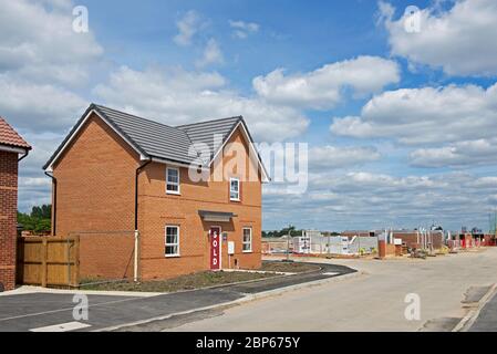 New Barratt case a Park Edge, Doncaster, South Yorkshire, Inghilterra Regno Unito Foto Stock